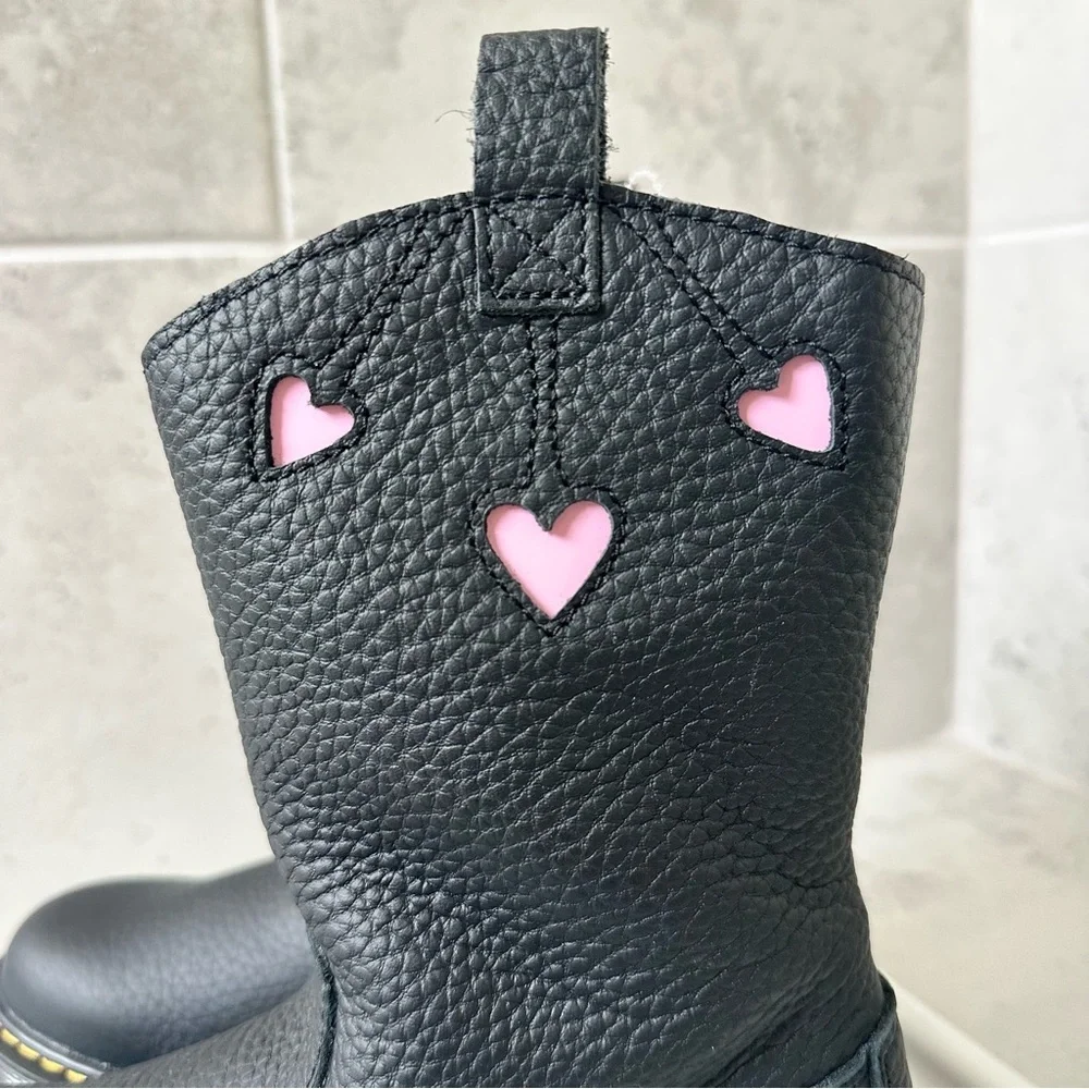 Dr. Martens Pink Interior Boots
